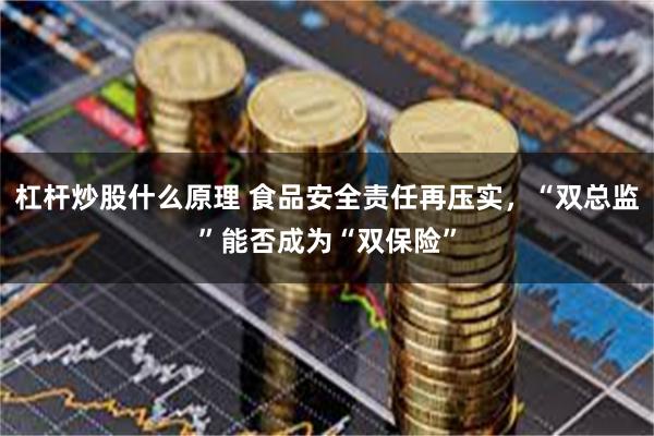 杠杆炒股什么原理 食品安全责任再压实，“双总监”能否成为“双保险”