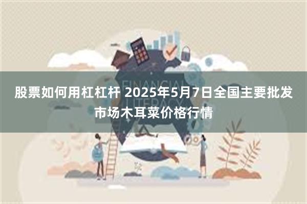 股票如何用杠杠杆 2025年5月7日全国主要批发市场木耳菜价格行情