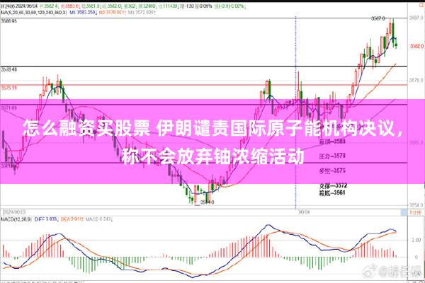 怎么融资买股票 伊朗谴责国际原子能机构决议，称不会放弃铀浓缩活动